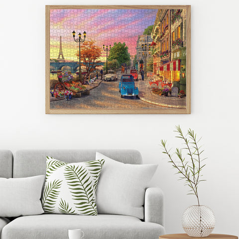 Seine Sunset 1000 Piece Jigsaw Puzzle