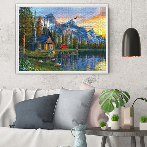 Sunset Cabin 1000 Piece Jigsaw Puzzle