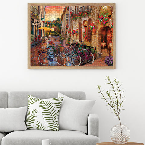 Biking in Tuscany 1000 Piece Jigsaw Puzzle