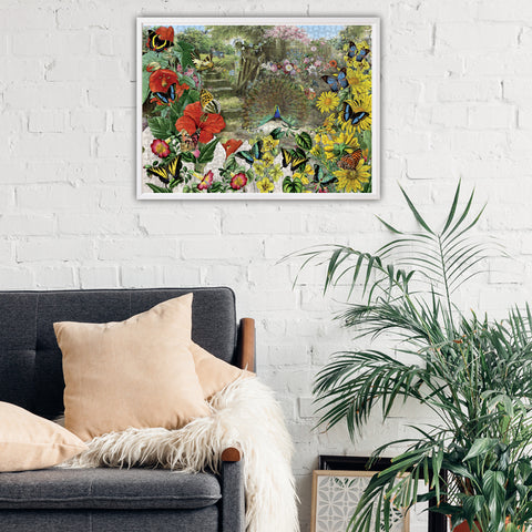 Peacock in the Garden 1000 Piece Jigsaw Puzzle