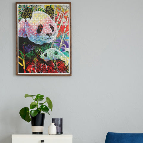 Rainbow Panda 1000 Piece Jigsaw Puzzle