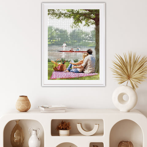 Picnic by the River 1000 Piece Jigsaw Puzzle