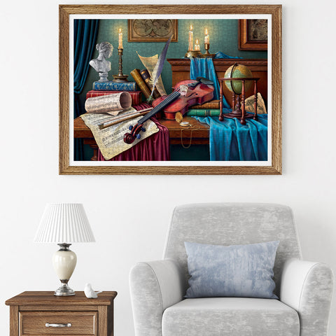 Violin Music Desk 1000 Piece Jigsaw Puzzle