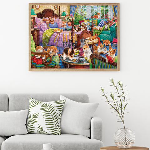 Doggies in the Bedroom 1000 Piece Jigsaw Puzzle