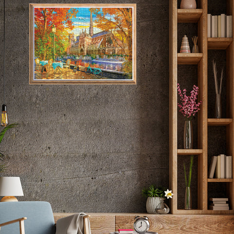 Notre Dame Autumn 1000 Piece Jigsaw Puzzle