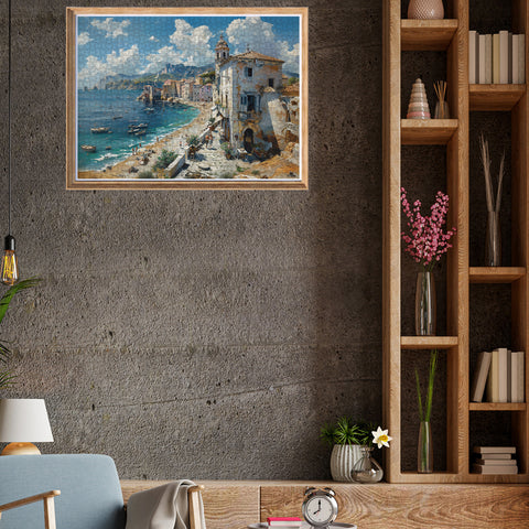 The Village By The Sea 1000 Piece Jigsaw Puzzle
