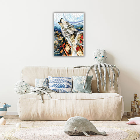 Howling Wolf 260 Piece Jigsaw Puzzle