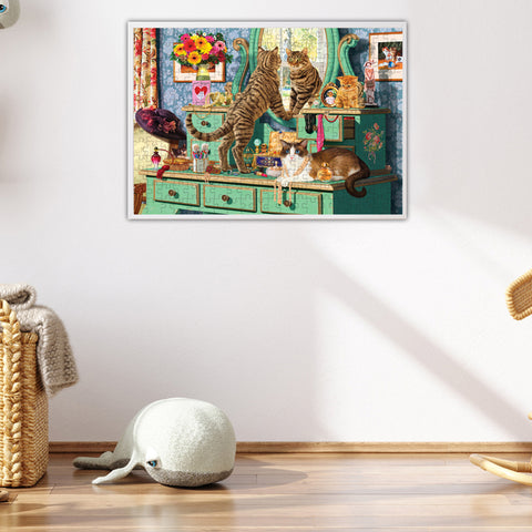 Cats Dressing Table 260 Piece Jigsaw Puzzle