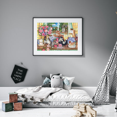 Kittens in the Kitchen 500 Piece Jigsaw Puzzle