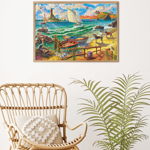 The Seashore View 500 Piece Jigsaw Puzzle
