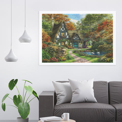 The Autumn Cottage 2000 Piece Jigsaw Puzzle