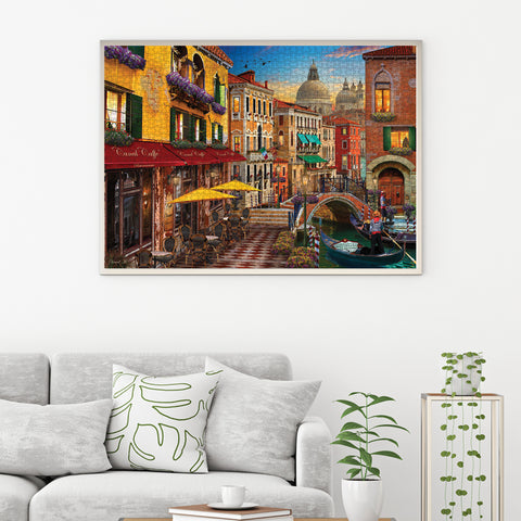 Canal Cafe Venice 1500 Piece Jigsaw Puzzle