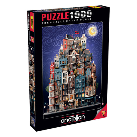 Amsterdam Starry Night 1000 Piece Jigsaw Puzzle