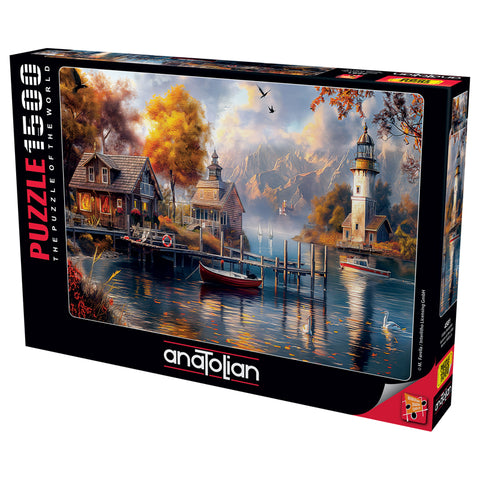 Autumn At The Lake 1500 Piece Jigsaw Puzzle