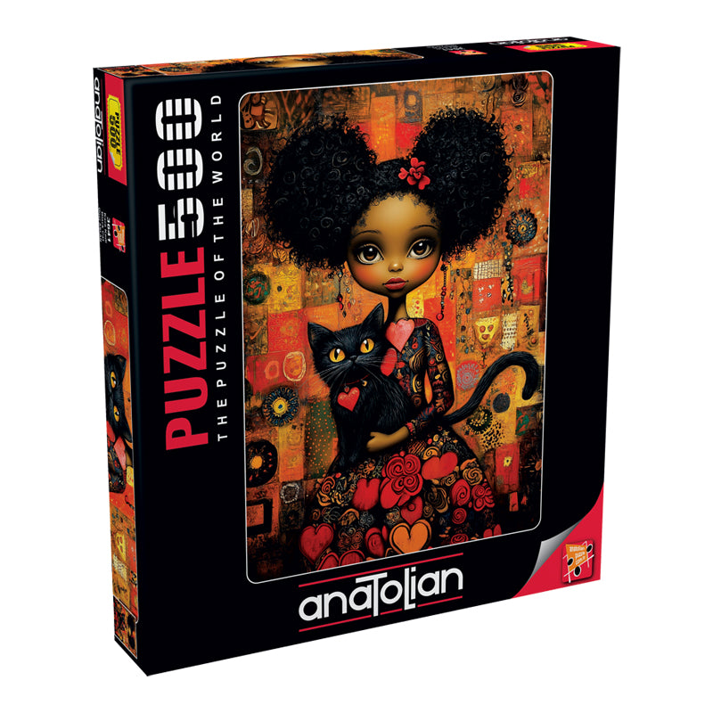 Black Cat 500 Piece Jigsaw Puzzle – Anatolian Puzzle