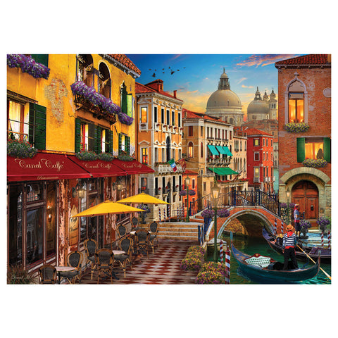 Canal Cafe Venice 1500 Piece Jigsaw Puzzle