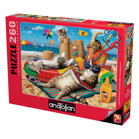Cats on the Beach 260 XL Piece Jigsaw Puzzle