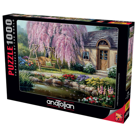 Cherry Blossom Cottage 1000 Piece Jigsaw Puzzle