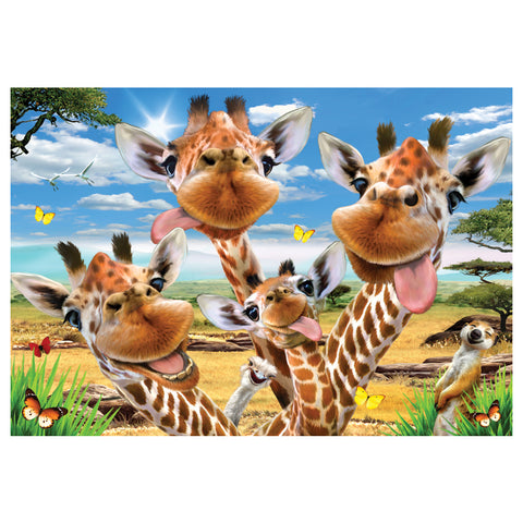 Giraffe Selfie 500 Piece Jigsaw Puzzle