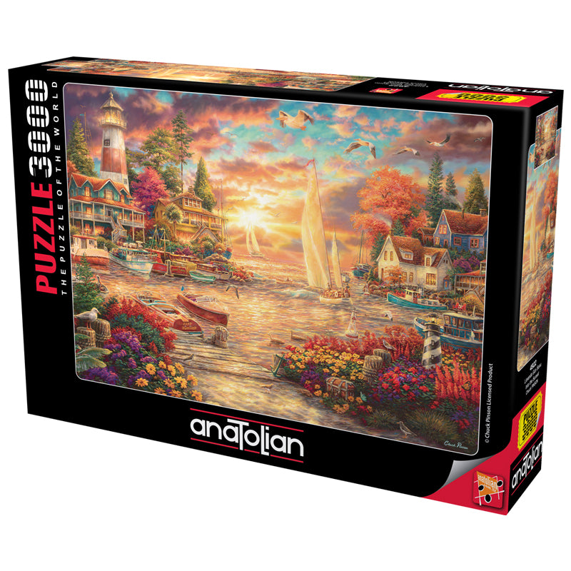 NEW Anatolian Jigsaw Puzzle 1000 Piezas Pieces P1004 Seine Sunset