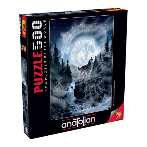 Moon Wolf 500 Piece Jigsaw Puzzle