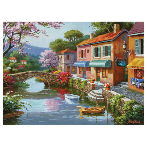 Quaint Village Shops 1000 Piece Jigsaw Puzzle