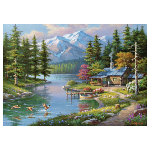 Resting Canoe 1500 Piece Jigsaw Puzzle