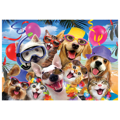 Beach Party Selfie 260 Piece Jigsaw Puzzle