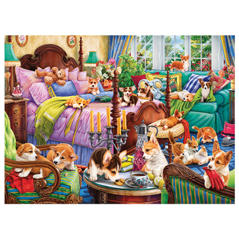 Doggies in the Bedroom 1000 Piece Jigsaw Puzzle
