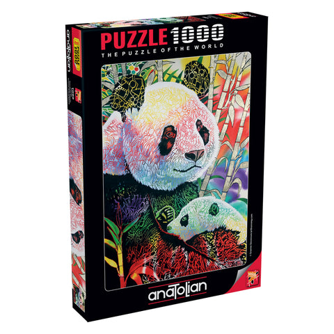 Rainbow Panda 1000 Piece Jigsaw Puzzle