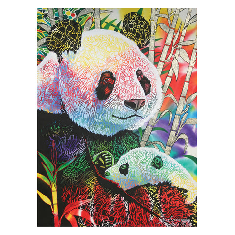 Rainbow Panda 1000 Piece Jigsaw Puzzle