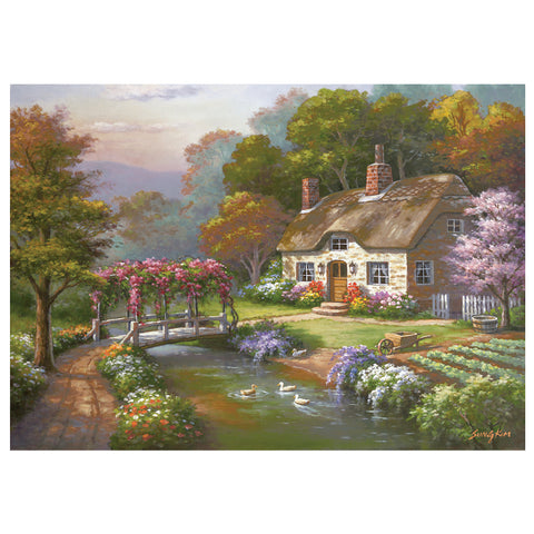 Rose Cottage 3000 Piece Jigsaw Puzzle