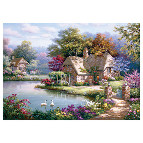 The Swan Cottage 1500 Piece Jigsaw Puzzle