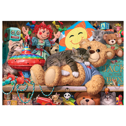 Toy Cupboard Kitten 260 Piece Jigsaw Puzzle