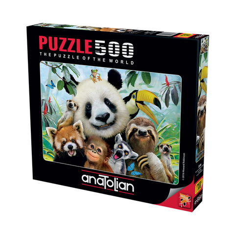 Zoo Selfie 500 Piece Jigsaw Puzzle