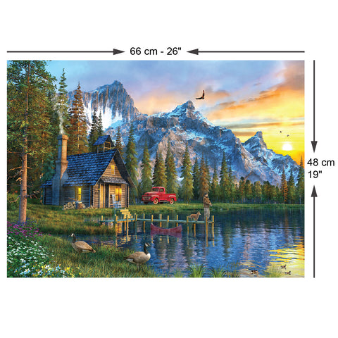 Sunset Cabin 1000 Piece Jigsaw Puzzle