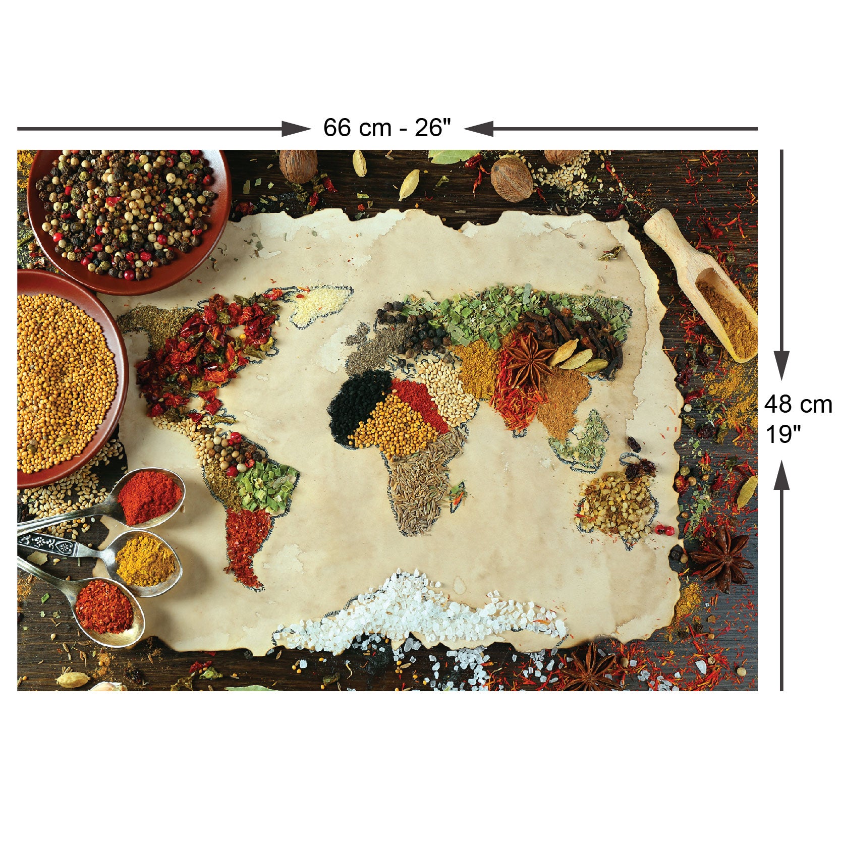 Herbal World Map | Anatolian Puzzle