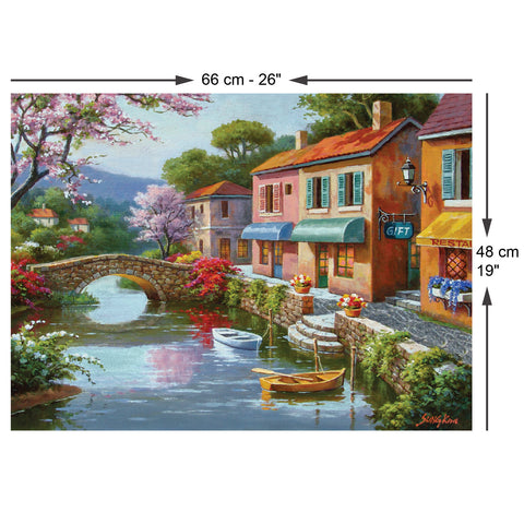 Quaint Village Shops 1000 Piece Jigsaw Puzzle