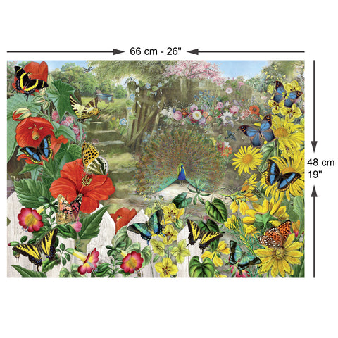 Peacock in the Garden 1000 Piece Jigsaw Puzzle