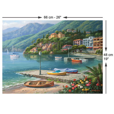 Hillside Harbor Cove 1000 Piece Jigsaw Puzzle