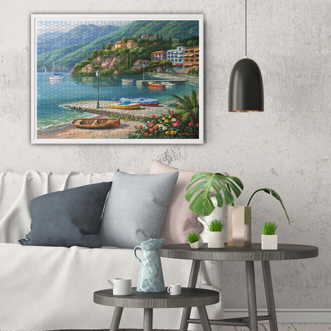 Hillside Harbor Cove 1000 Piece Jigsaw Puzzle