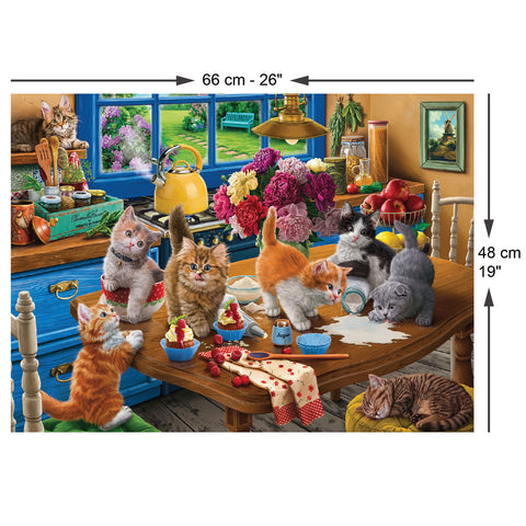 Kittens in the Kitchen 1 1000 Piece Jigsaw Puzzle