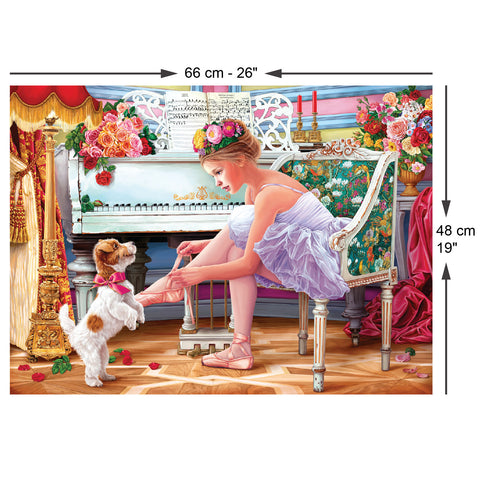 Ballerina and Her Puppy 1000 Piece Jigsaw Puzzle