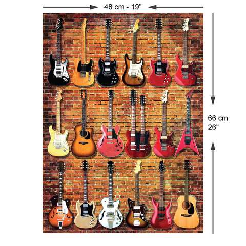 Guitar Collection 1000 Piece Jigsaw Puzzle