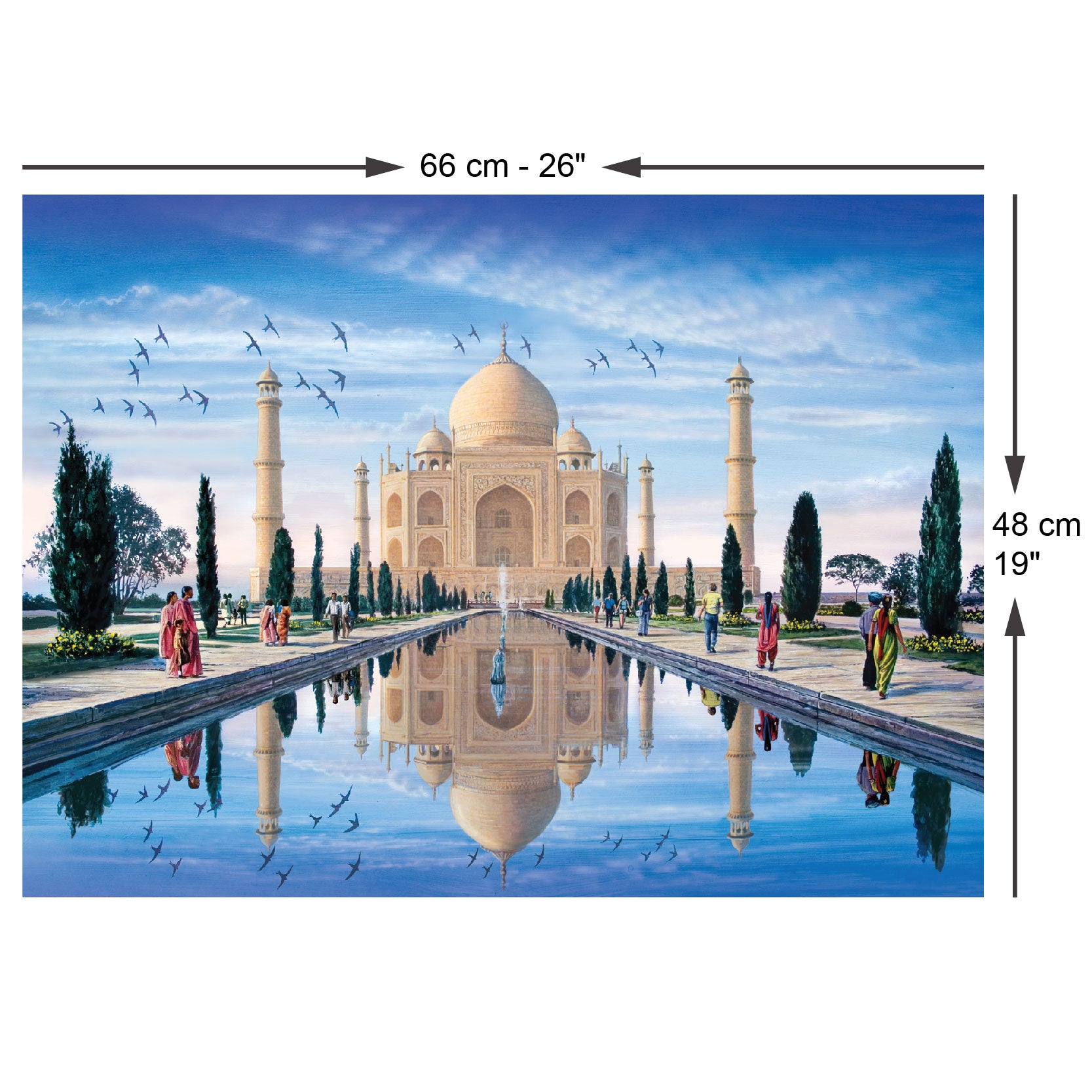 Anatolian Puzzle - Taj Mahal, 1000 Piece Puzzle, #1120