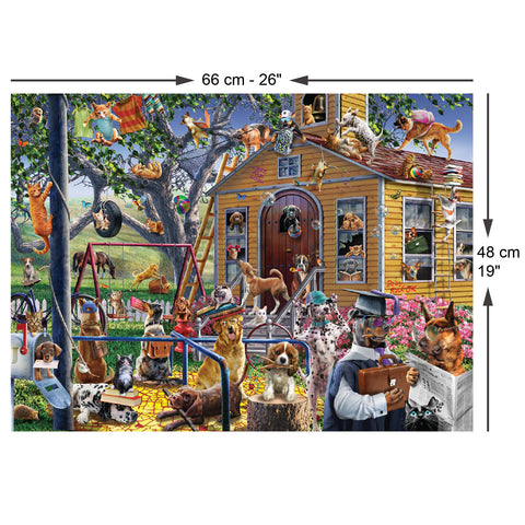 Naughty Dogs 1000 Piece Jigsaw Puzzle