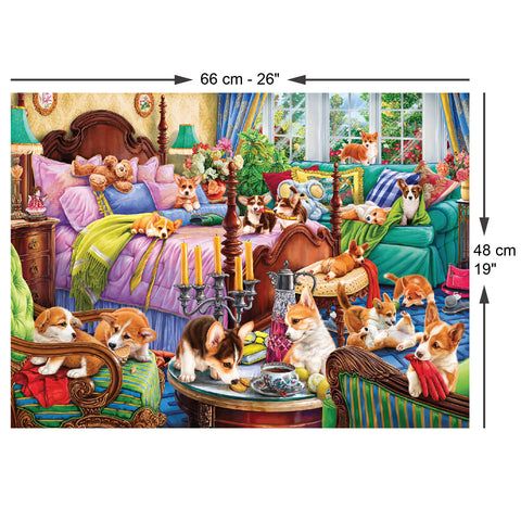 Doggies in the Bedroom 1000 Piece Jigsaw Puzzle