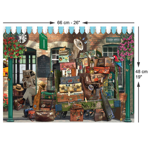 At the Train Station 1000 Piece Jigsaw Puzzle