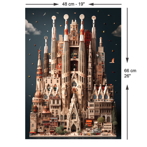 La Sagrada Familia 1000 Piece Jigsaw Puzzle