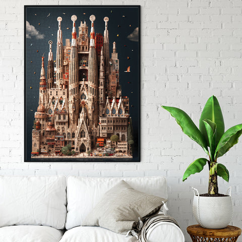 La Sagrada Familia 1000 Piece Jigsaw Puzzle